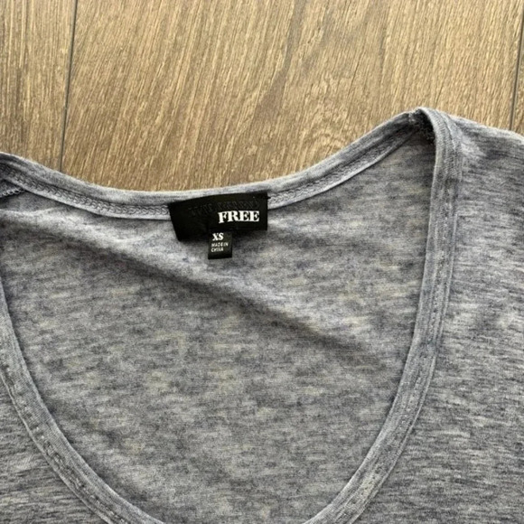 Aritzia Wilfred Free T-Shirt Heathered Oversized Marle Crew neck Short Sleeve - Picture 7 of 14